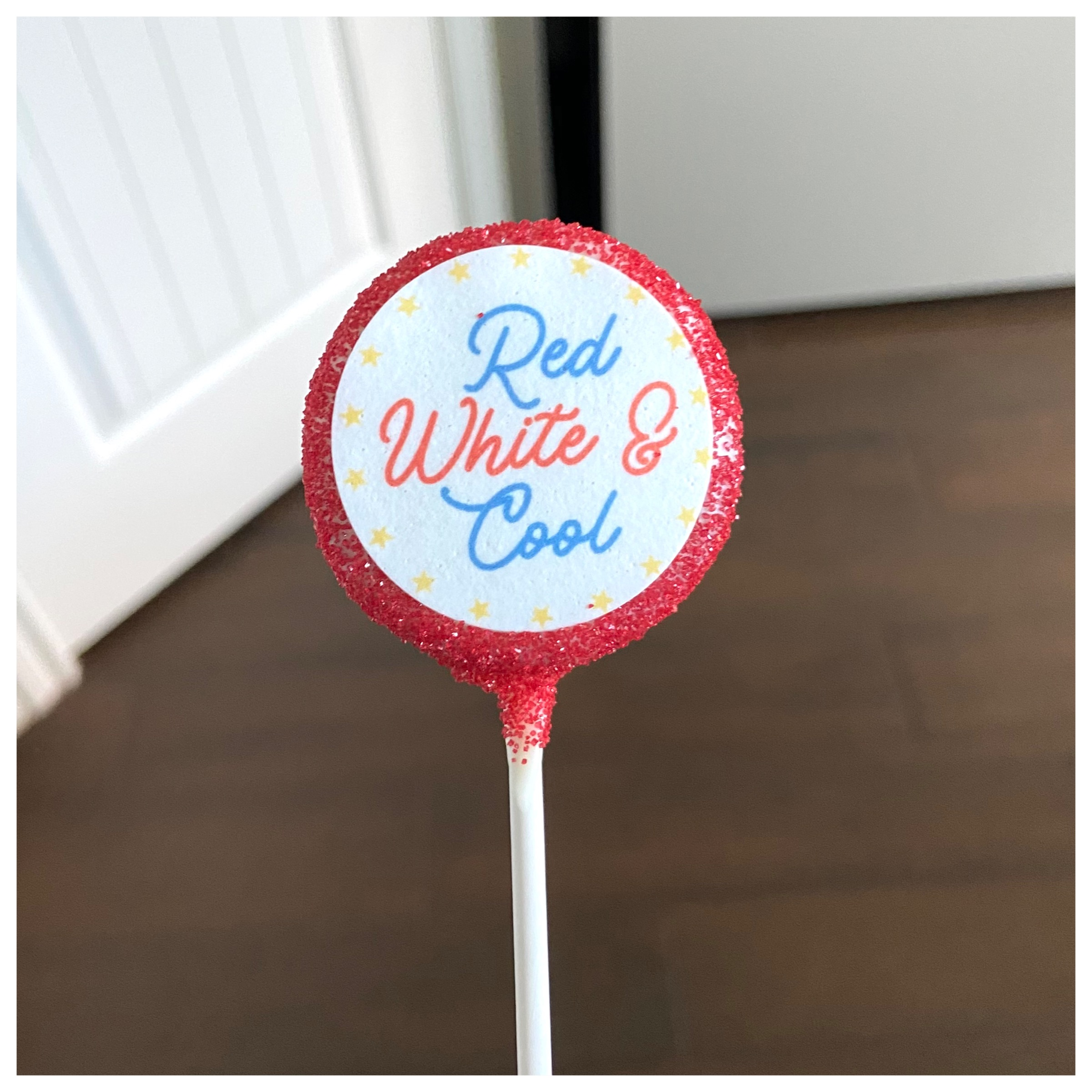 Red White and Cool Cake Pops