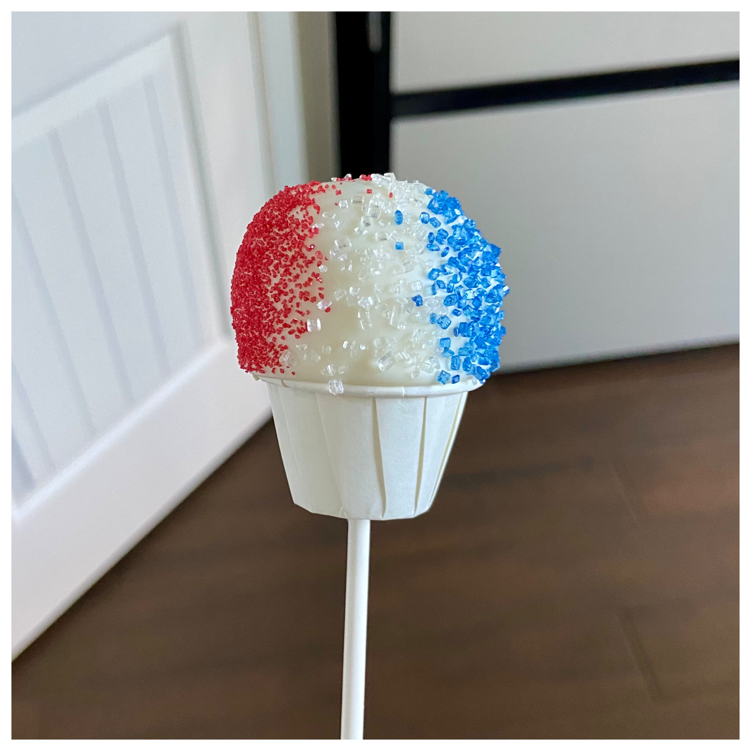 Tri-Color Snocones for the 4th of July