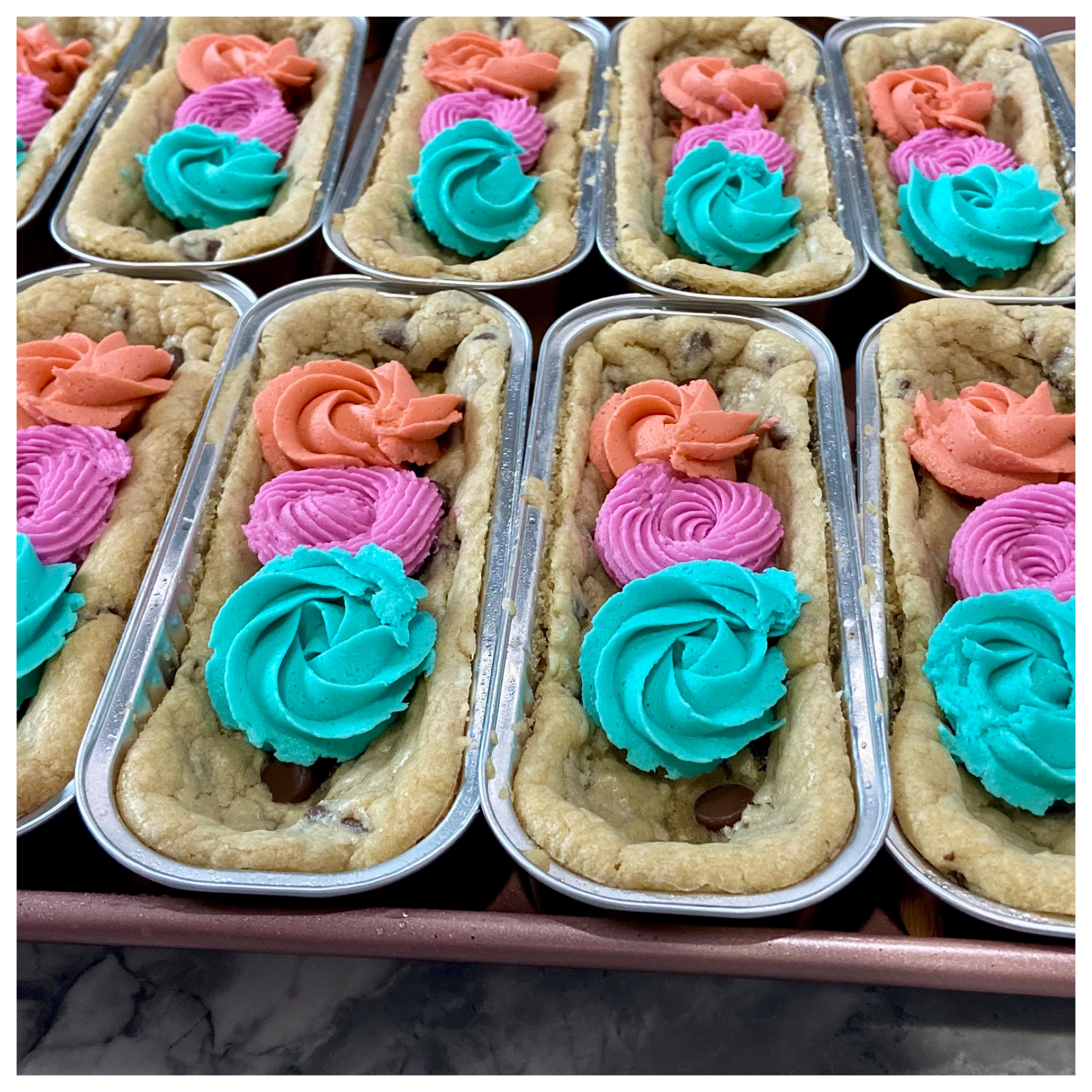 Mini Summer Cookie Cakes
