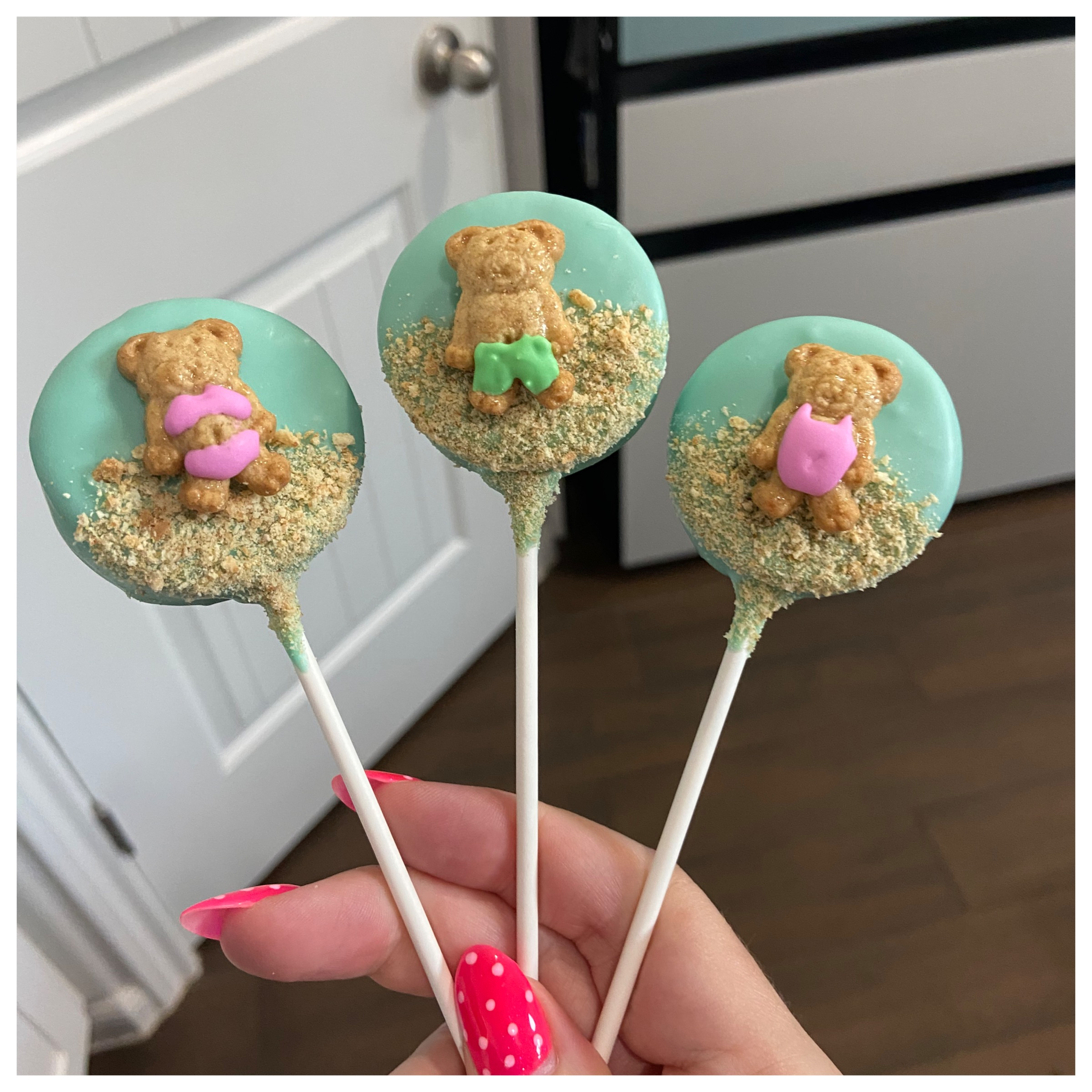 Summer Beach Bear Cake Pops