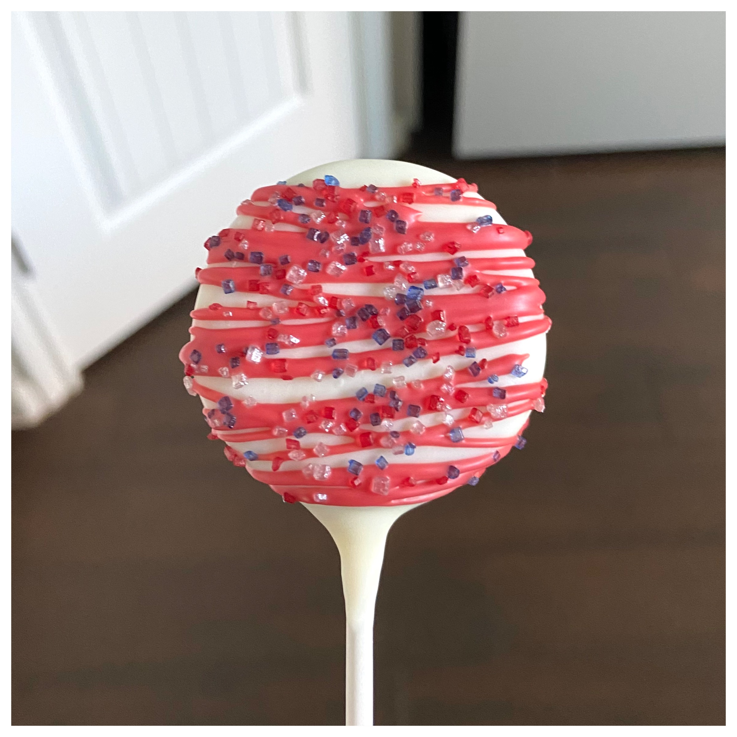 Red Drizzle Cake Pops