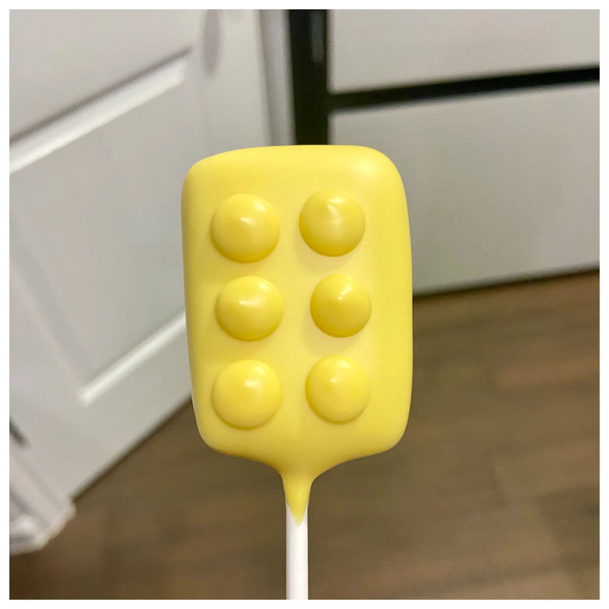 It’s a Lego Cake Pop!