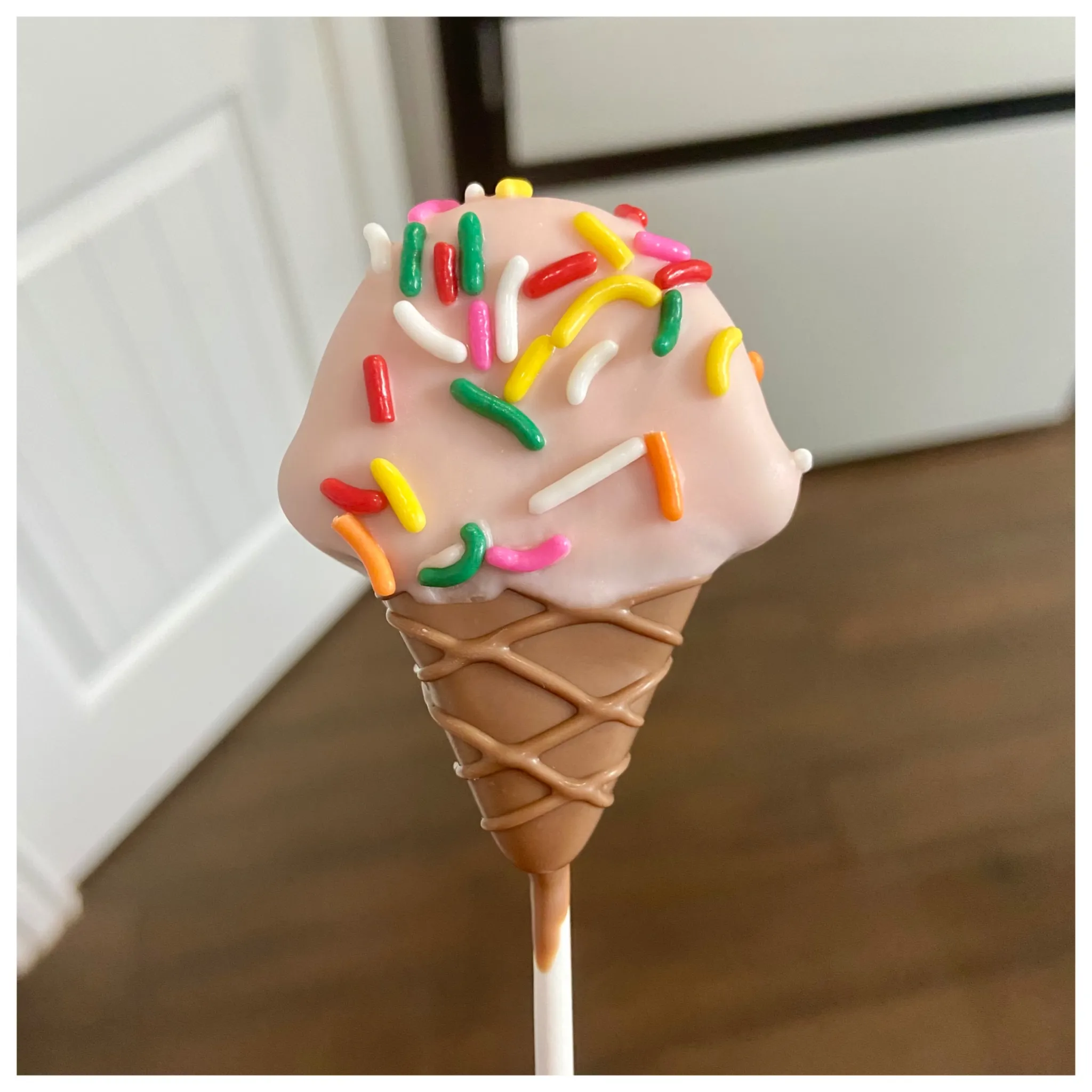 Ice Cream Cake Pop Waffle Cone