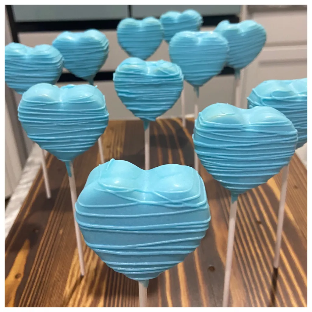 Blue Drizzle Hearts