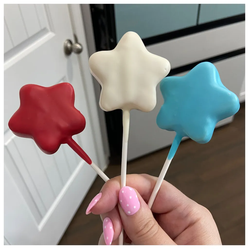Working on Some Memorial Day and 4th Cake Pops